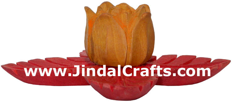 Handmade Wooden Incense Holder Indian Carving Art