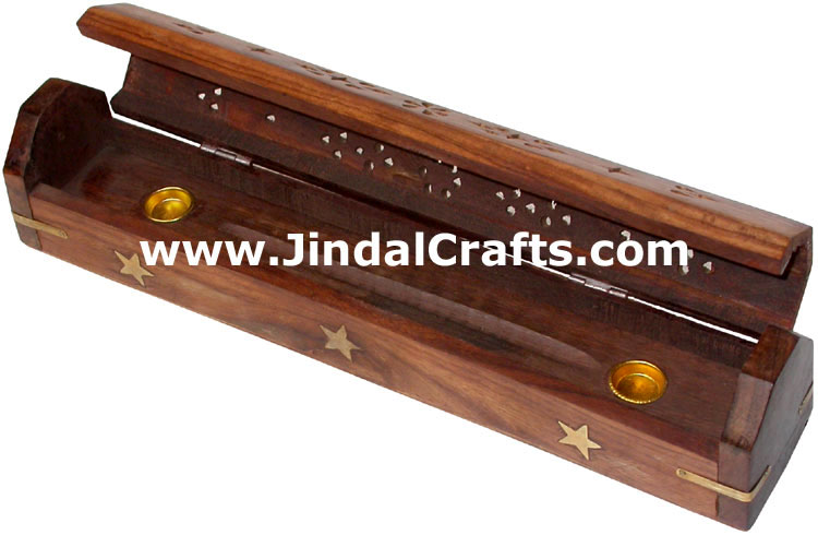 Incense Holder - Hand Carved Wooden Indian Art