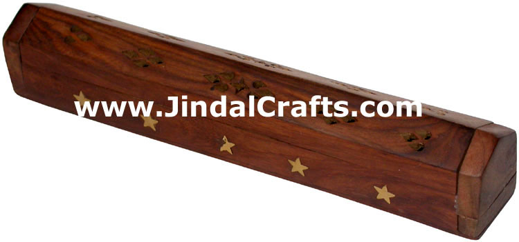 Incense Holder - Hand Carved Wooden Indian Art