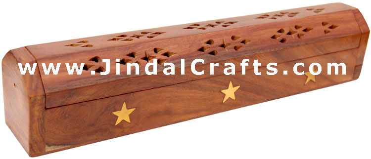 Incense Stand - Hand Carved Wooden Artifact from India