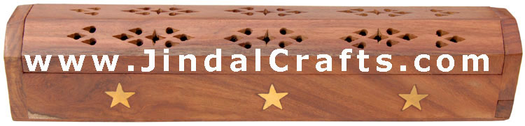 Incense Stand - Hand Carved Wooden Artifact from India