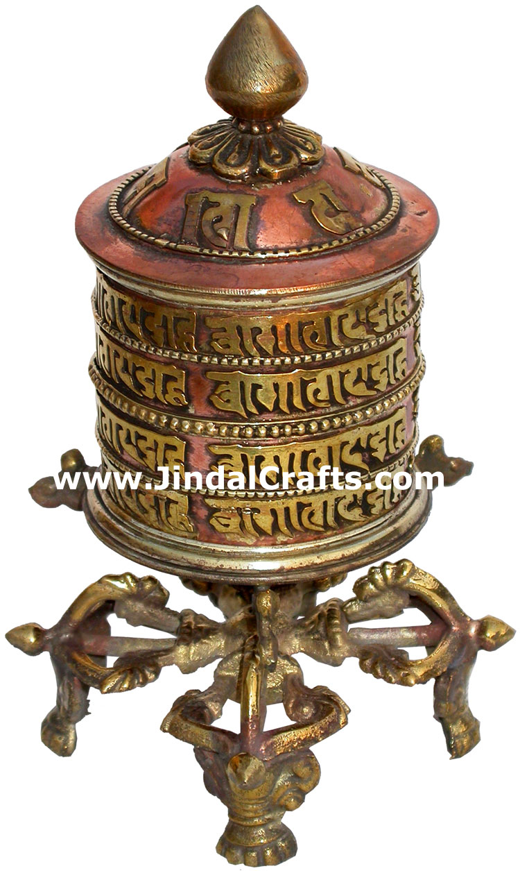 Prayer Wheel Tibetan Buddhism Religious Ritual Crafts