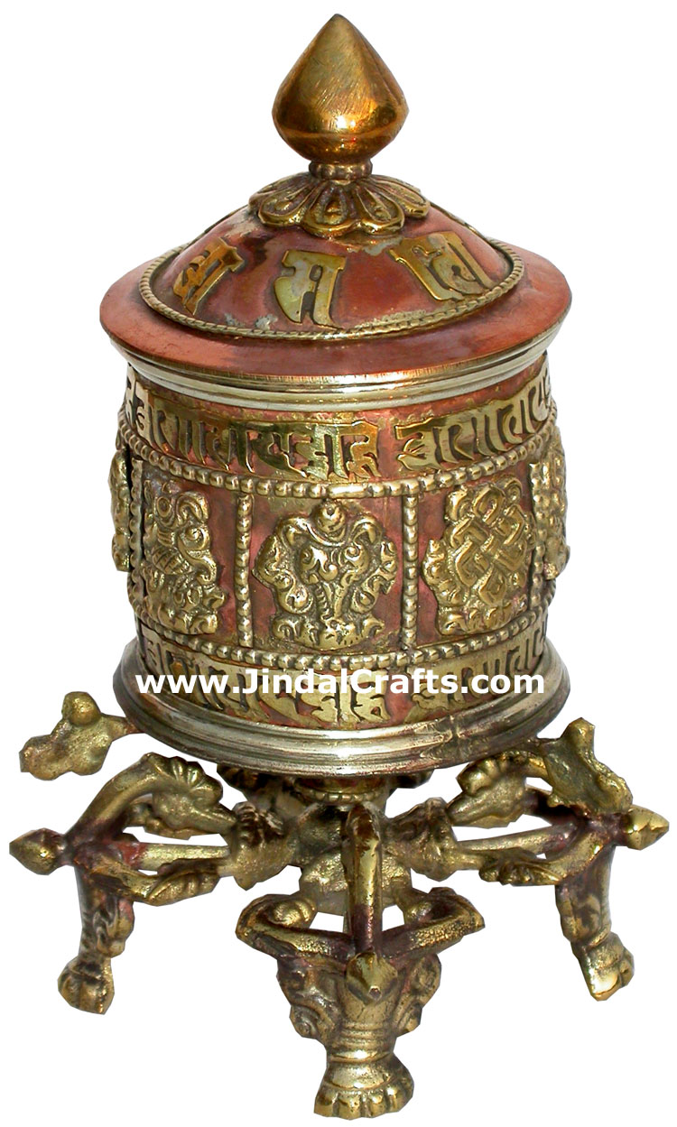Prayer Wheel Tibetan Buddhism Religious Ritual Crafts