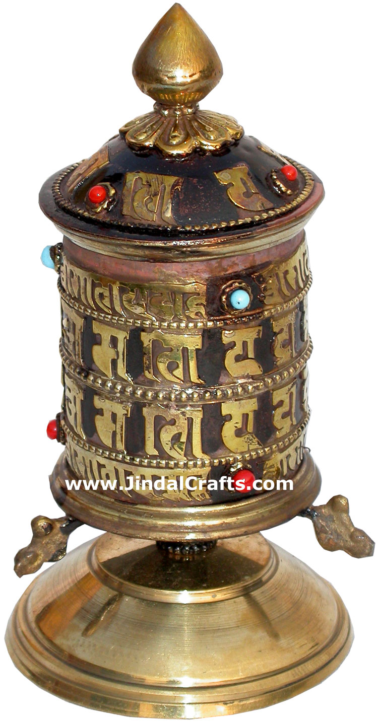 Prayer Wheel Tibetan Buddhism Religious Ritual Crafts