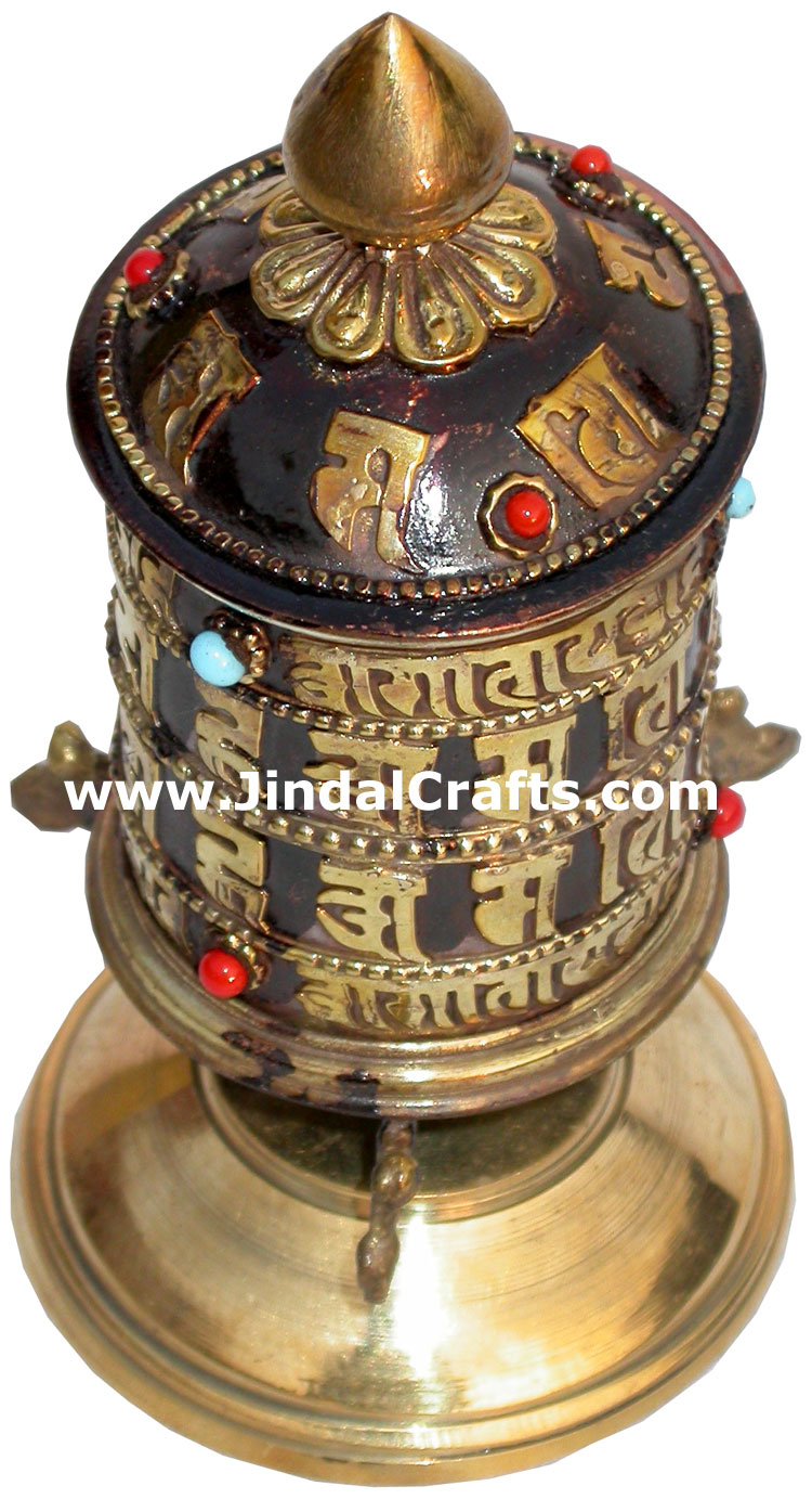 Prayer Wheel Tibetan Buddhism Religious Ritual Crafts