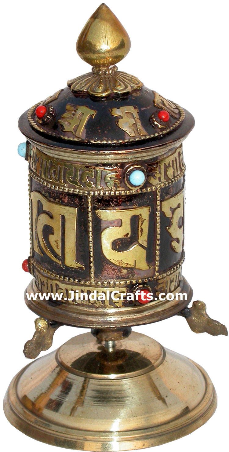 Prayer Wheel Tibetan Buddhism Religious Ritual Crafts