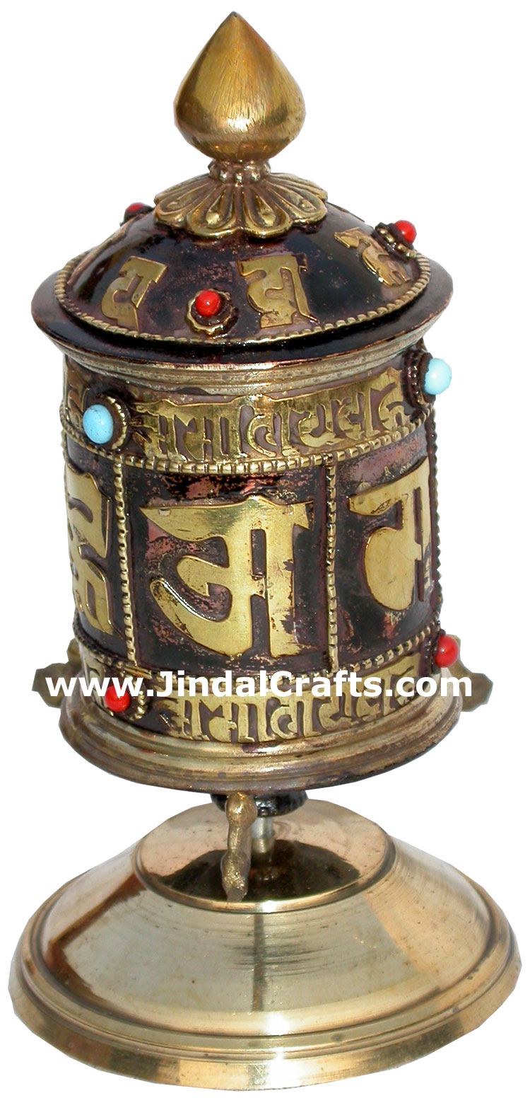 Prayer Wheel Tibetan Buddhism Religious Ritual Crafts
