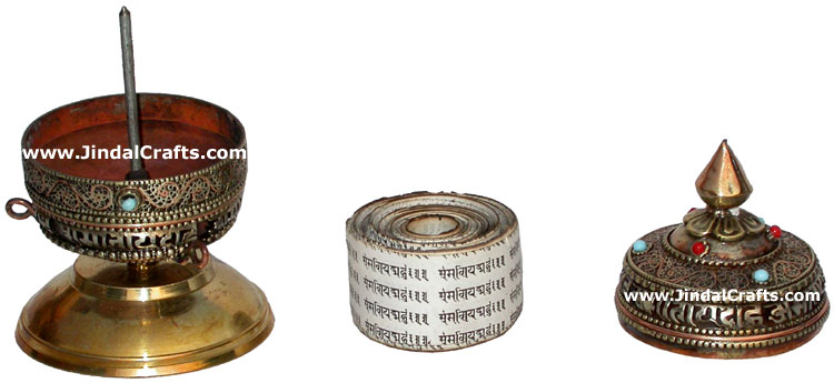 Prayer Wheel Tibetan Buddhism Religious Ritual Crafts