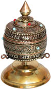 Prayer Wheel Tibetan Buddhism Religious Ritual Crafts