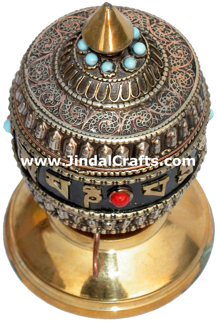 Prayer Wheel Tibetan Buddhism Religious Ritual Crafts