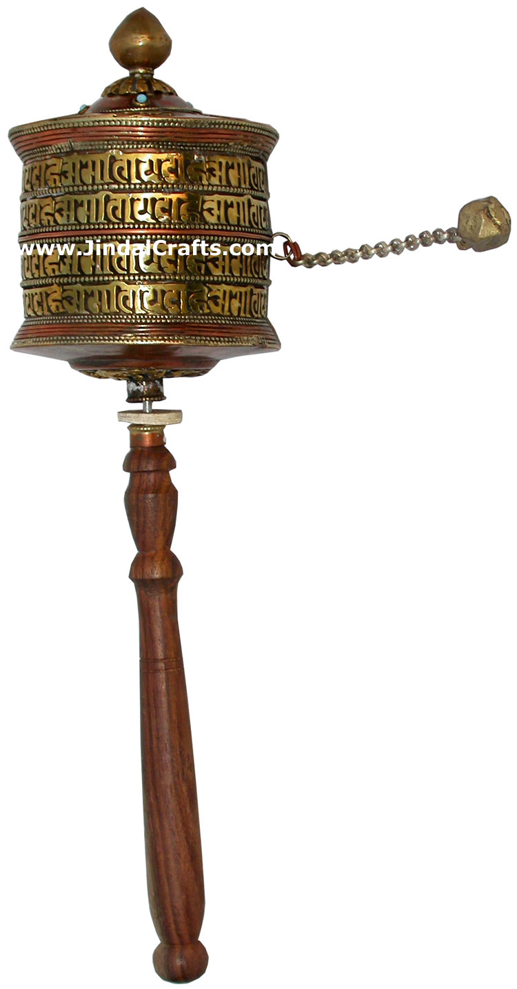 Prayer Wheel Tibetan Buddhism Religious Ritual Crafts