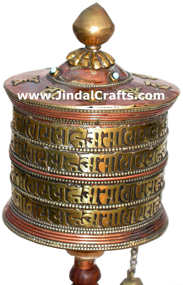 Prayer Wheel Tibetan Buddhism Religious Ritual Crafts