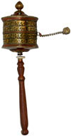 Prayer Wheel Tibetan Buddhism Religious Ritual Crafts