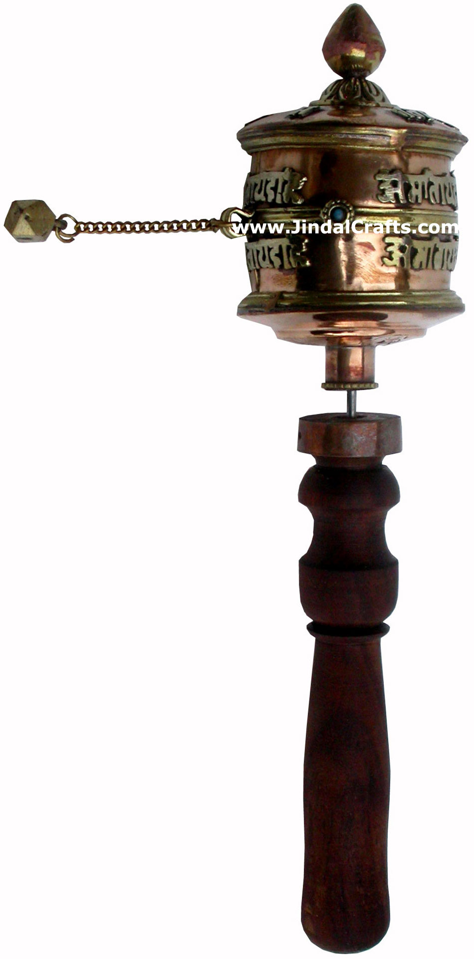 Tibetan Buddhism Prayer Wheel Buddha Art Artifact India Religious Mani Handmade