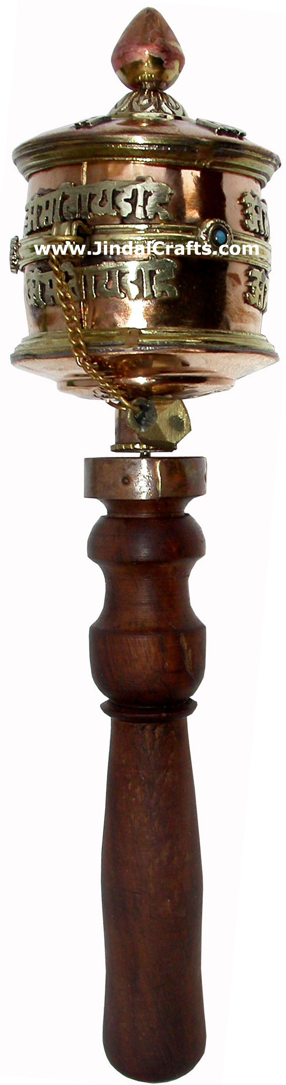 Tibetan Buddhism Prayer Wheel Buddha Art Artifact India Religious Mani Handmade