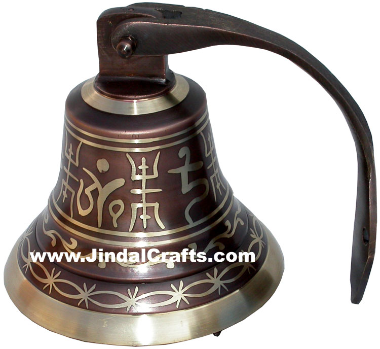 Handcarved Brass Bronze Five Metals Seven Metals Singing Bell India Buddhism