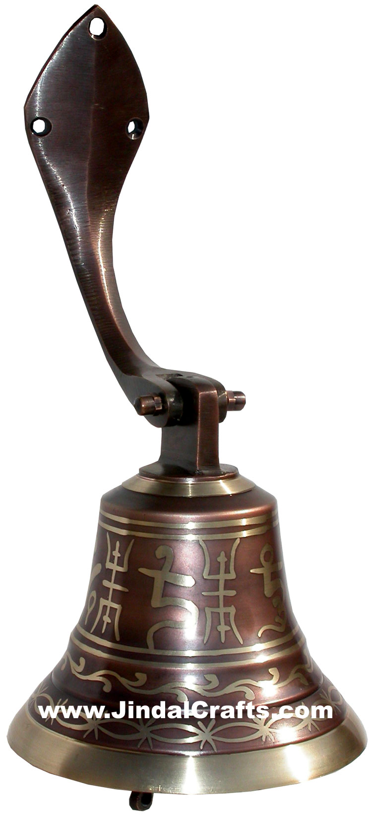 Handcarved Brass Bronze Five Metals Seven Metals Singing Bell India Buddhism