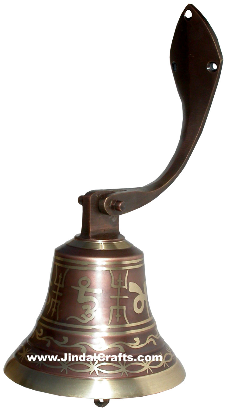 Handcarved Brass Bronze Five Metals Seven Metals Singing Bell India Buddhism