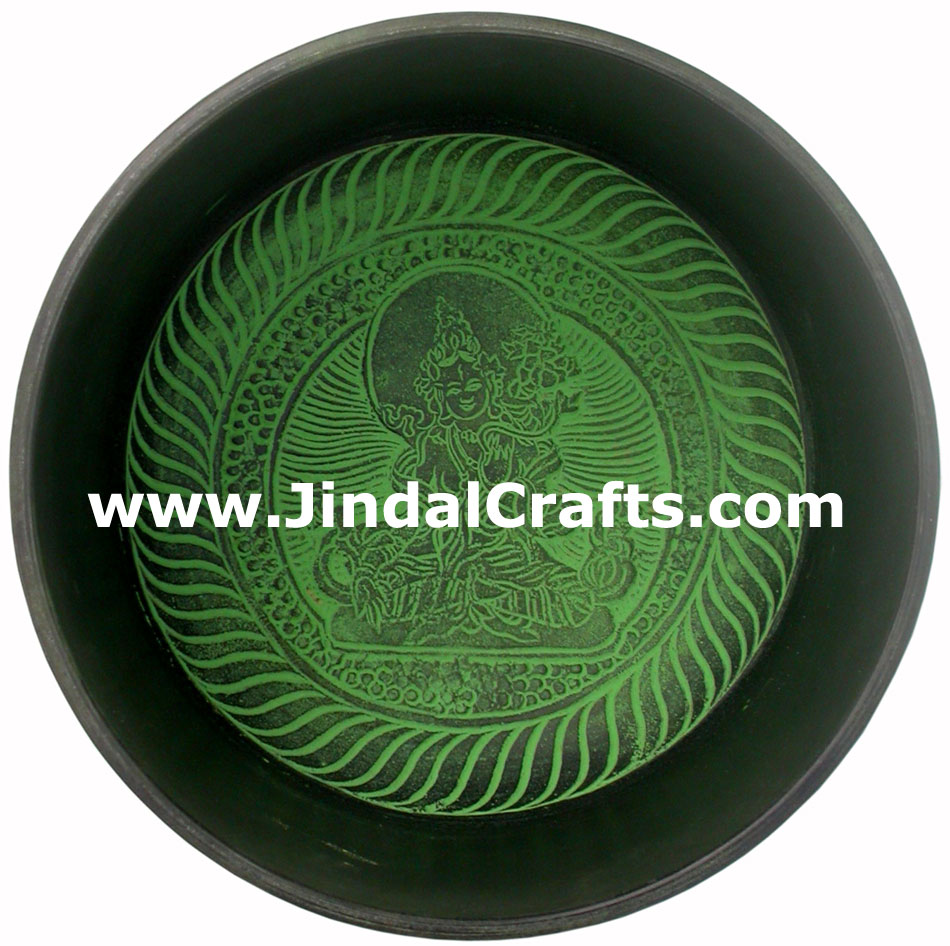 Tibetan Singing Bowl - Indian Art Craft Handicraft Artifact
