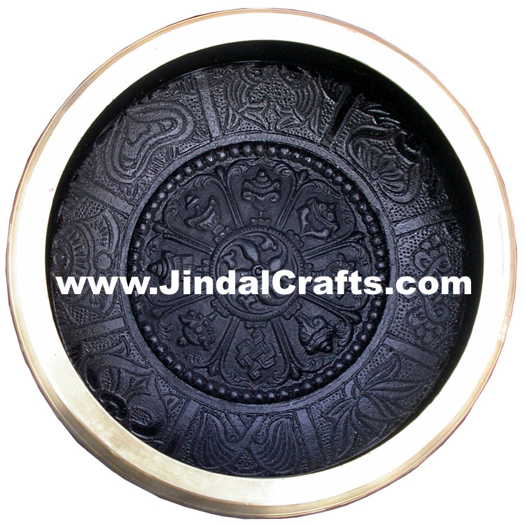 Handcarved Brass Bronze Five Metals Seven Metals Singing Bowl India Buddhisht