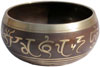 Handcarved Brass Bronze Five Metals Seven Metals Singing Bowl India Buddhism Art