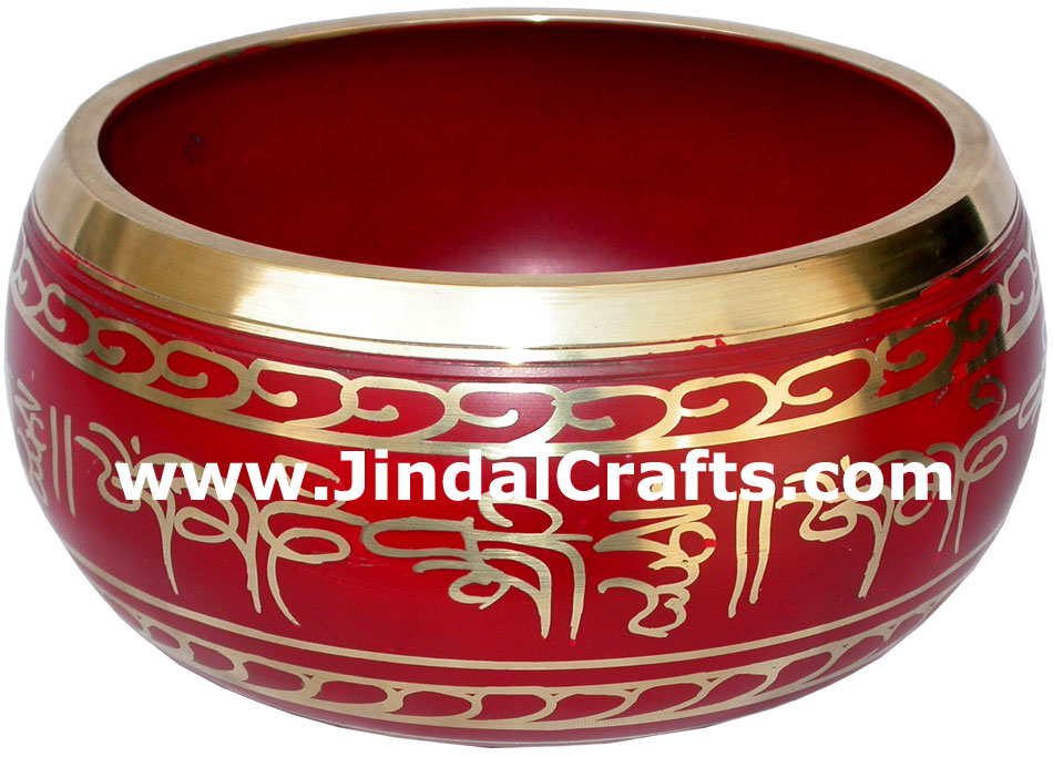 Tibetan Singing Bowl - Indian Art Craft Handicraft Artifact