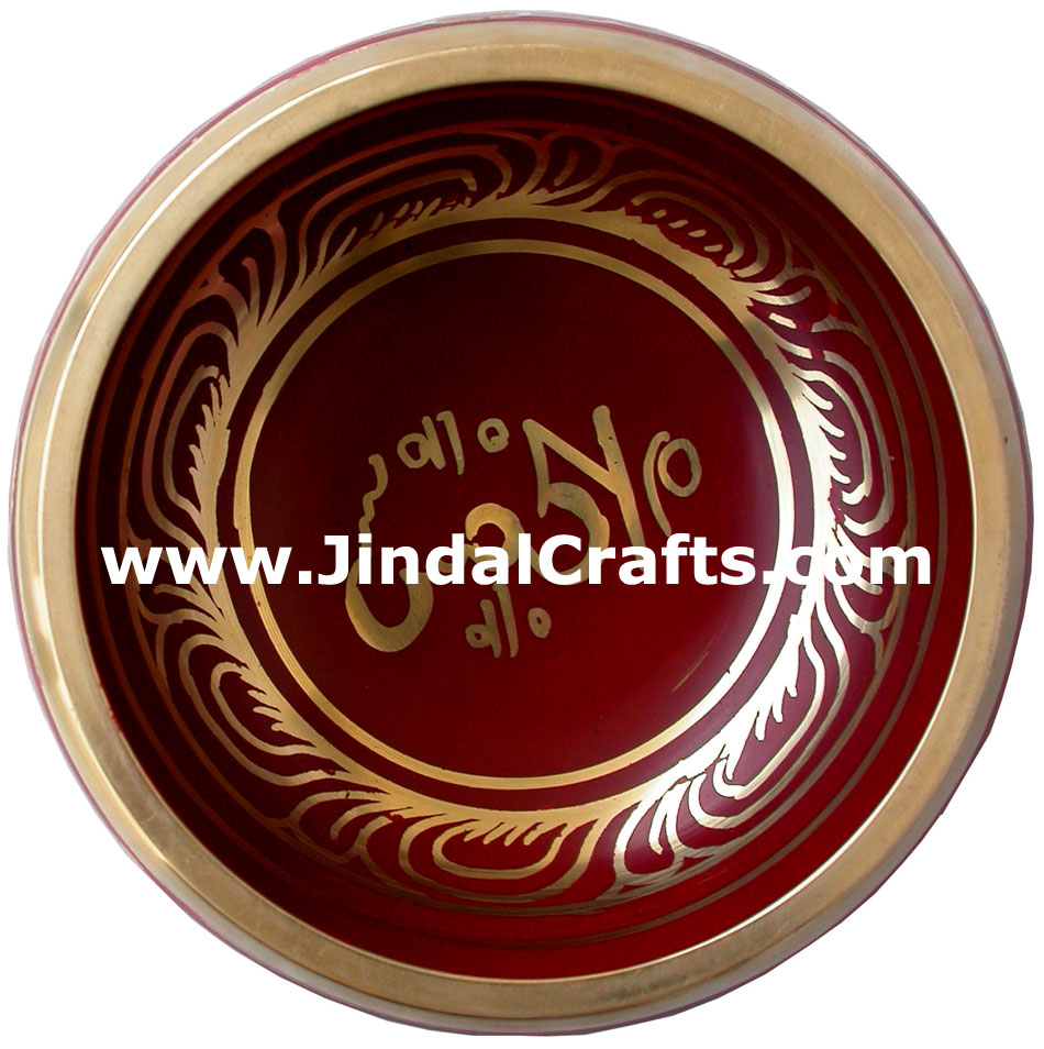 Tibetan Singing Bowl - Indian Art Craft Handicraft Artifact