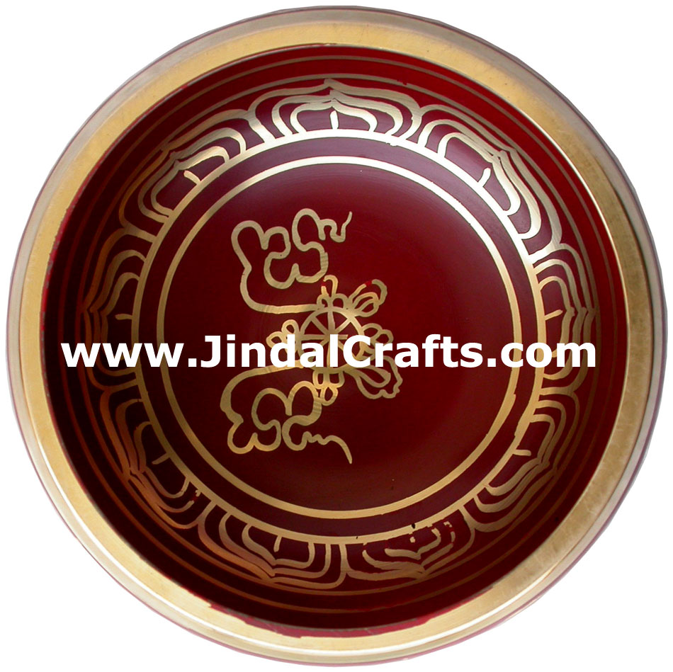 Tibetan Singing Bowl - Indian Art Craft Handicraft Artifact
