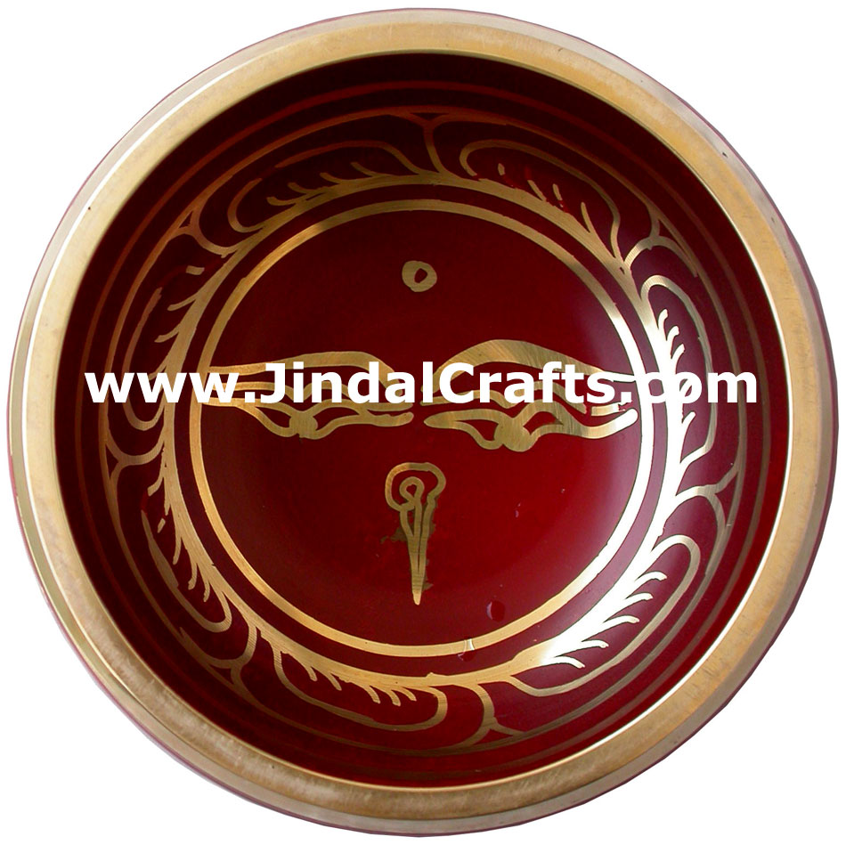 Tibetan Singing Bowl - Indian Art Craft Handicraft Artifact
