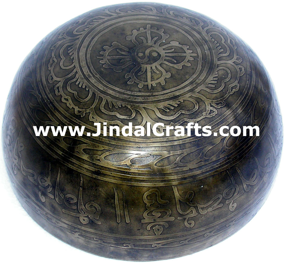 Tibetan Singing Bowl - Indian Art Craft Handicraft Artifact