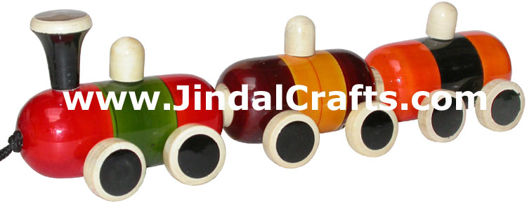 Train - Handmade Wooden Toy from India