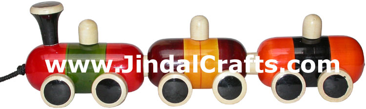 Train - Handmade Wooden Toy from India