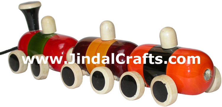 Train - Handmade Wooden Toy from India