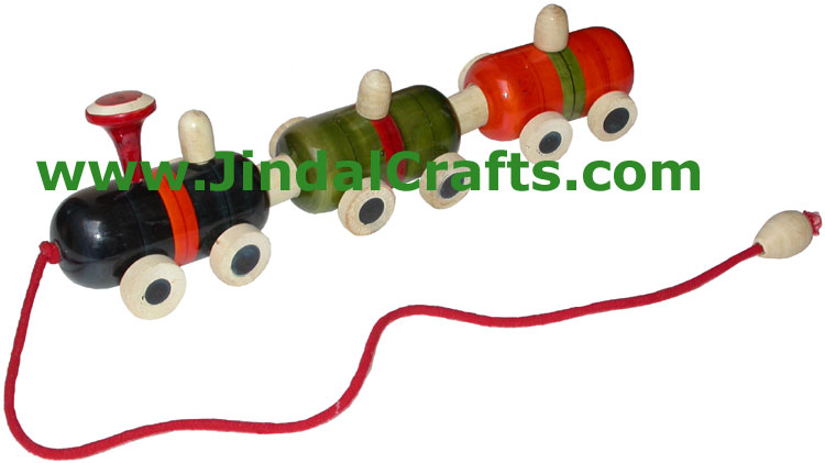 Train - Handmade Wooden Toy from India