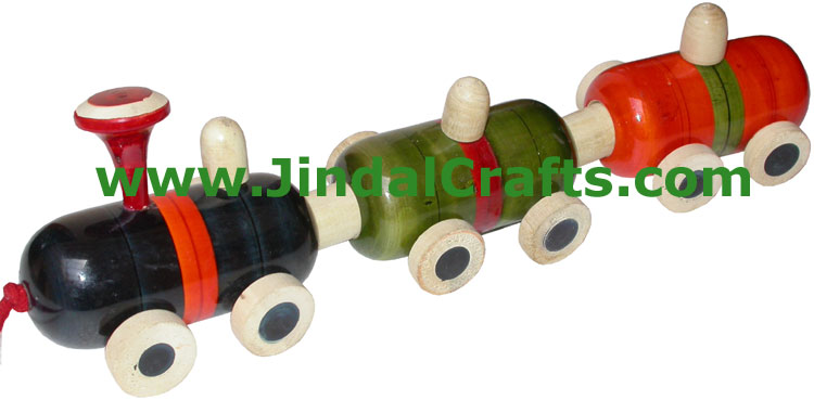 Train - Handmade Wooden Toy from India