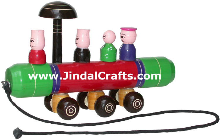 Train - Handmade Wooden Toy from India