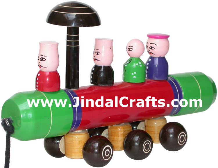 Train - Handmade Wooden Toy from India