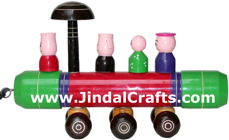 Train - Handmade Wooden Toy from India