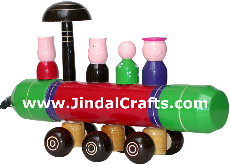 Train - Handmade Wooden Toy from India
