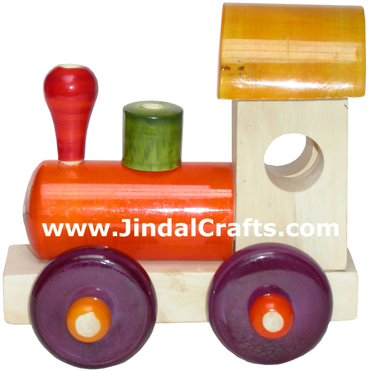 Train Engine - Handmade Wooden Toy from India