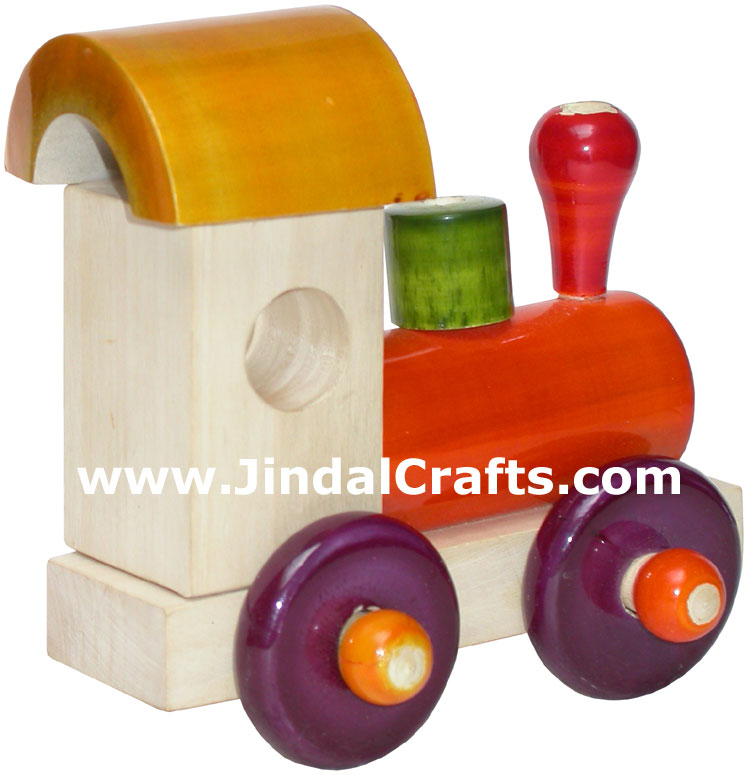 Train Engine - Handmade Wooden Toy from India