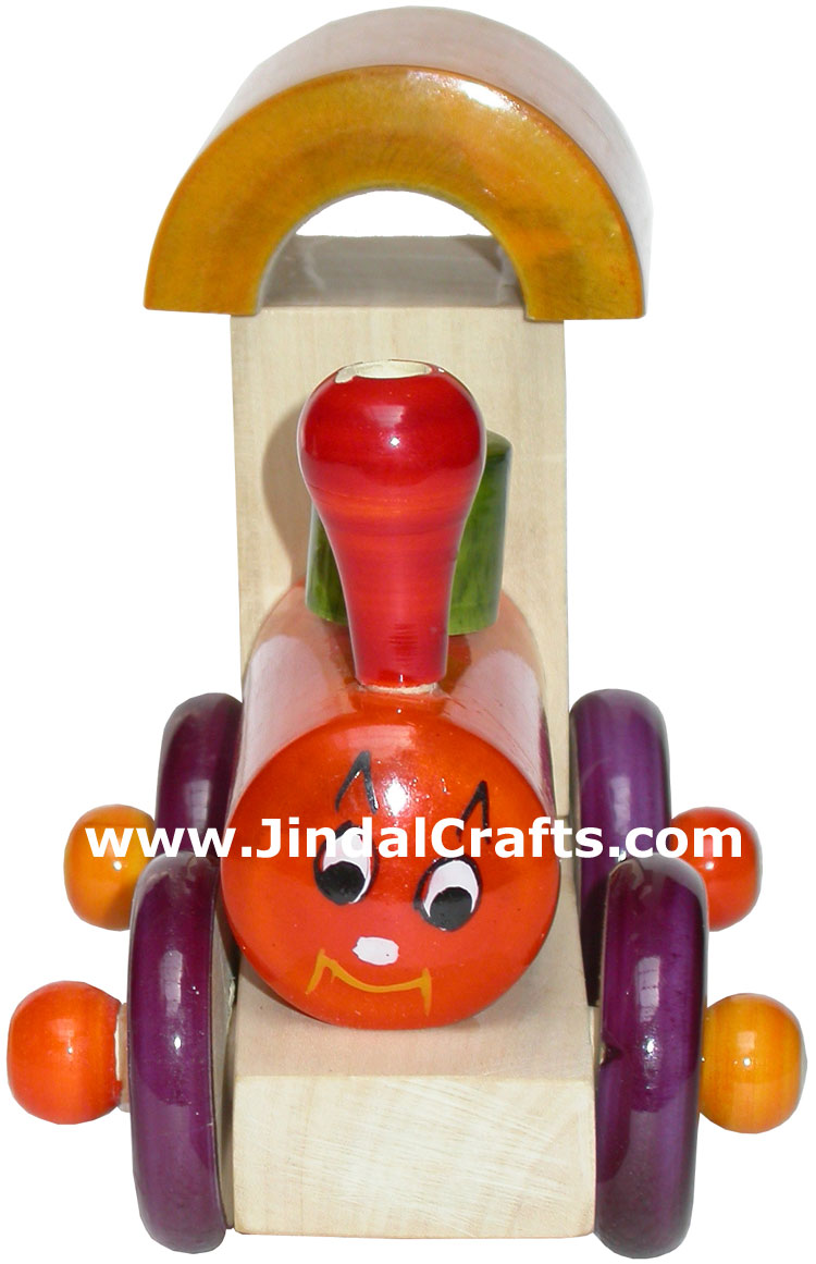 Train Engine - Handmade Wooden Toy from India