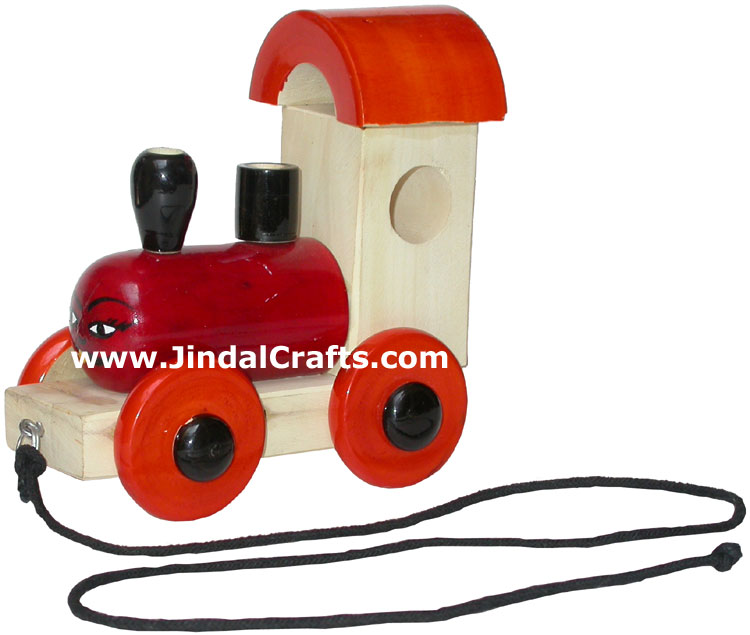 Train Engine - Handmade Wooden Toy from India