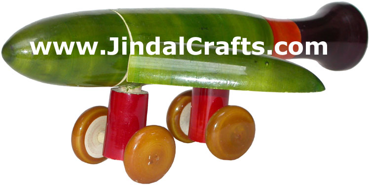 Aeroplane - Handmade Wooden Toy from India