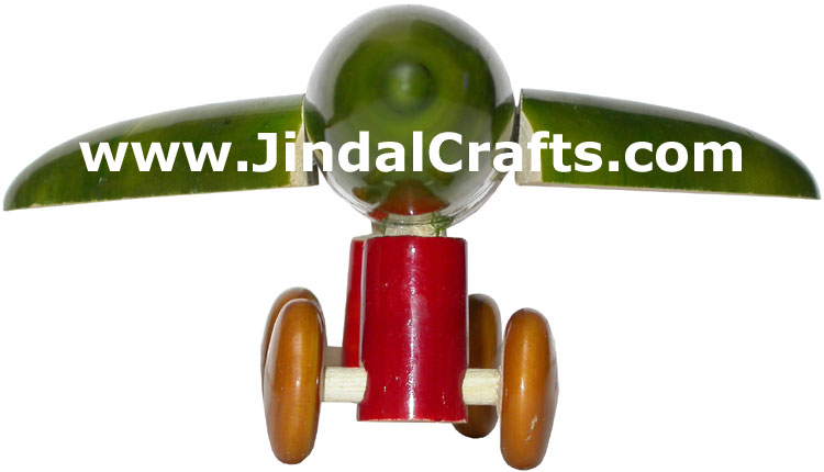 Aeroplane - Handmade Wooden Toy from India