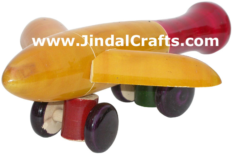 Aeroplane - Handmade Wooden Toy from India