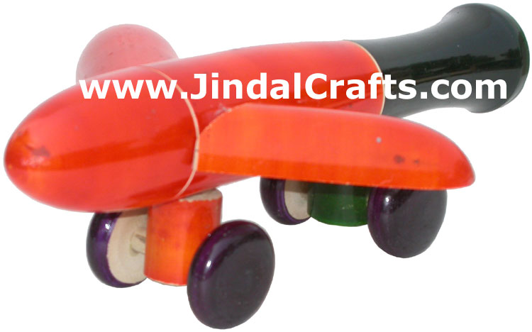 Aeroplane - Handmade Wooden Toy from India