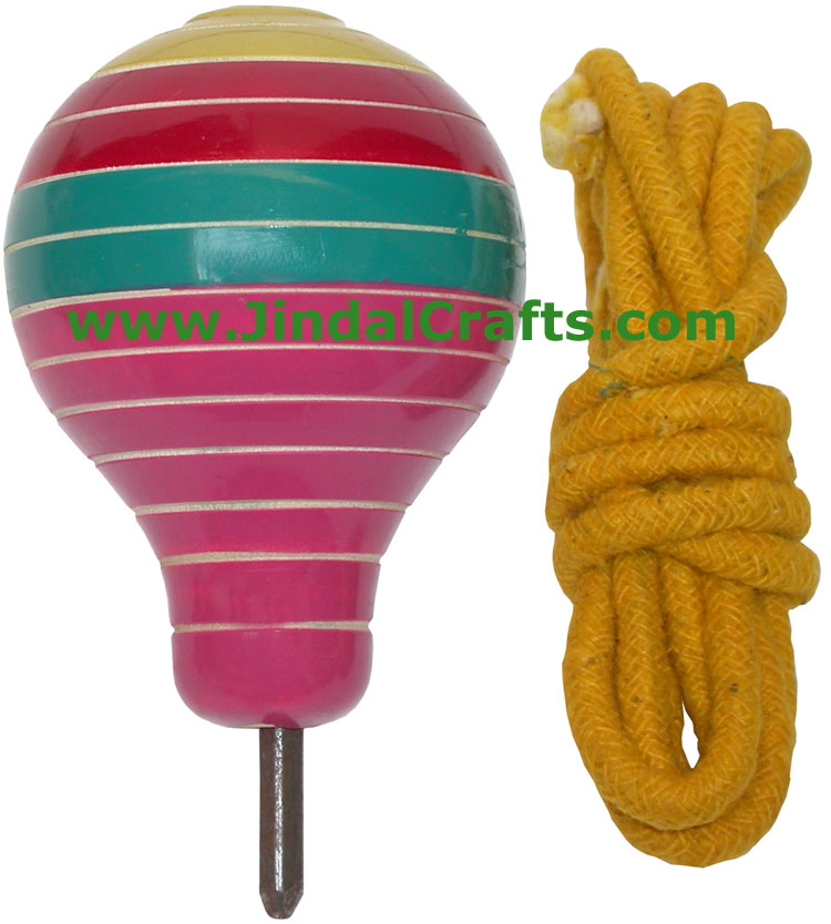 Spinning Top - Handmade Wooden Toy from India