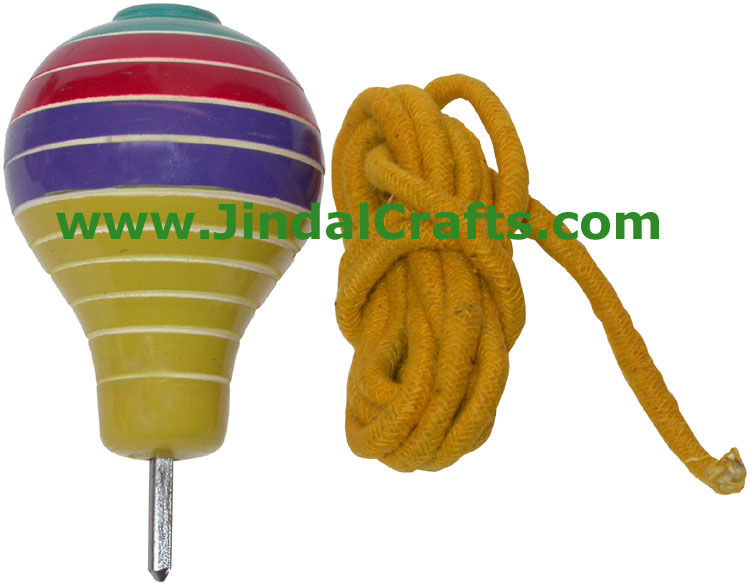 Spinning Top - Handmade Wooden Toy from India