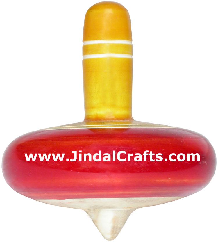 Spinning Top Umbrella - Handmade Wooden Toy from India